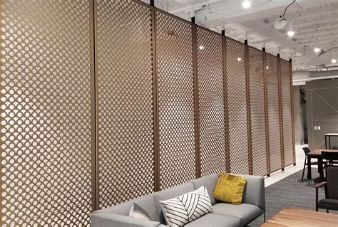 interior perforated metal wall panels